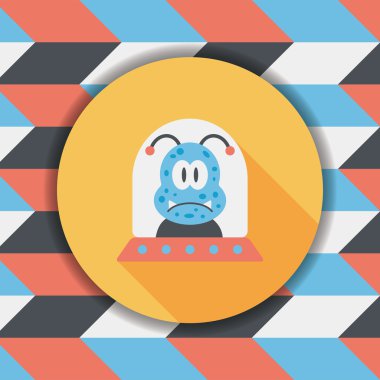 Uzun Gölge, eps10 alanı düz simgesiyle