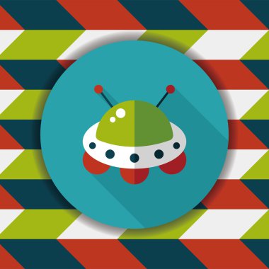 Uzun Gölge, eps10 alanı düz simgesiyle