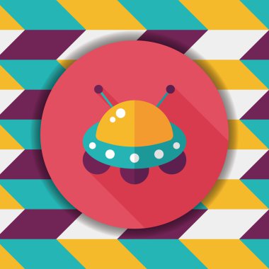 Uzun Gölge, eps10 alanı düz simgesiyle