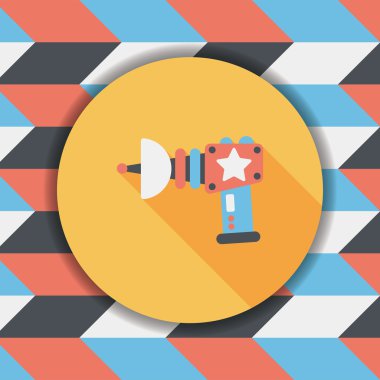 Uzun Gölge, eps10 ile alan silah düz simgesi