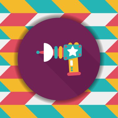 Uzun Gölge, eps10 ile alan silah düz simgesi