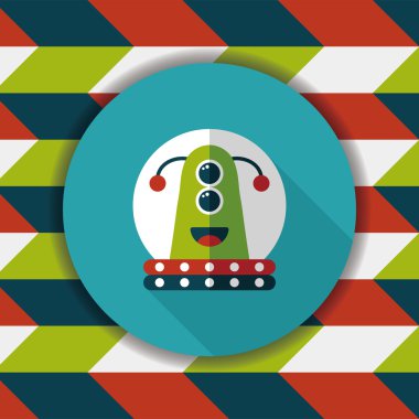 Uzun Gölge, eps10 alanı düz simgesiyle