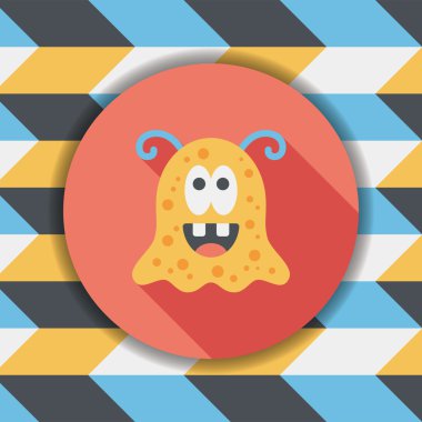 Uzun Gölge, eps10 alanı yabancı düz simgesiyle