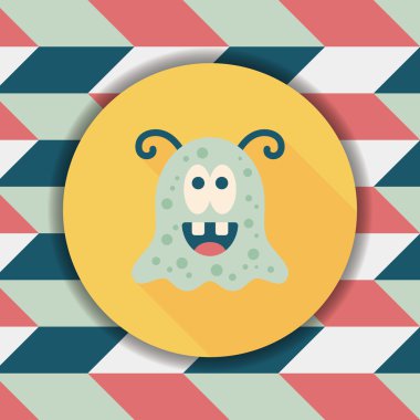 Uzun Gölge, eps10 alanı yabancı düz simgesiyle