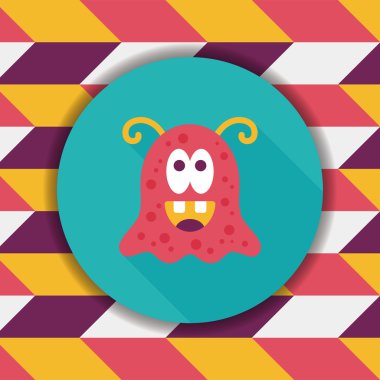 Uzun Gölge, eps10 alanı yabancı düz simgesiyle