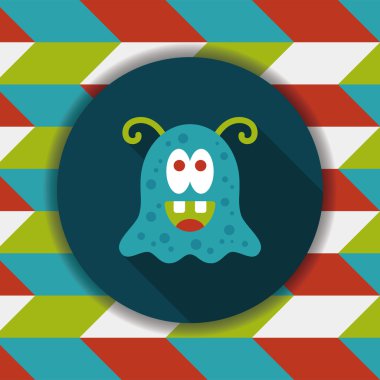 Uzun Gölge, eps10 alanı yabancı düz simgesiyle