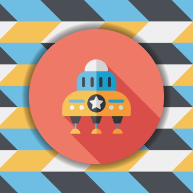 Uzun Gölge, eps10 alanı düz simgesiyle