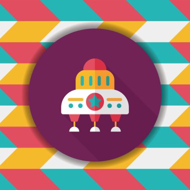 Uzun Gölge, eps10 alanı düz simgesiyle