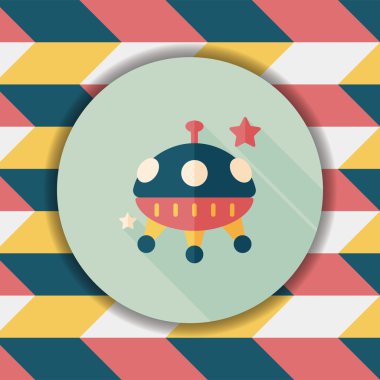 Uzun Gölge, eps10 alanı düz simgesiyle