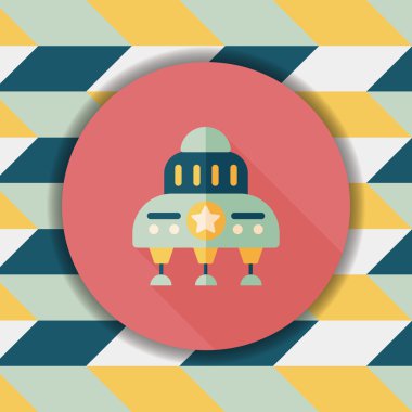 Uzun Gölge, eps10 alanı düz simgesiyle