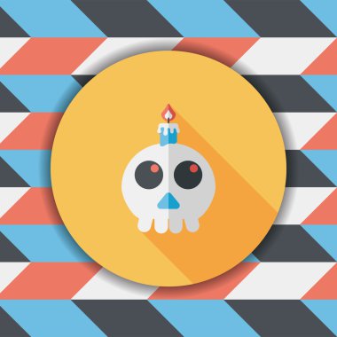 Uzun Gölge, eps10 ile iskelet düz simgesi