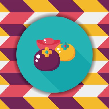 Çin yeni yılı uzun gölge, eps10, Çin şans ile düz simgesi