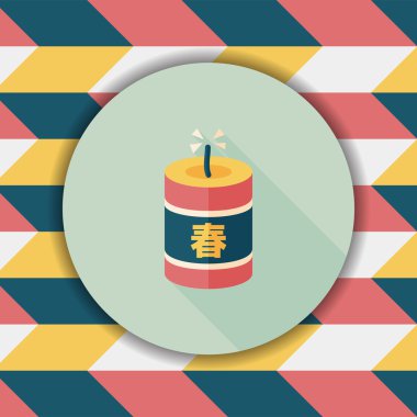 Çin yeni yılı düz simgesi, eps10, Çince festival couplets zekâ