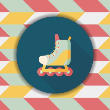 Uzun Gölge, eps10 ile paten düz simgesi