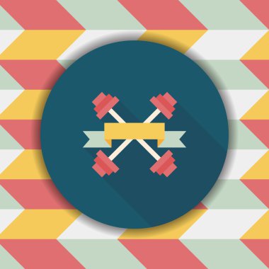 Uzun Gölge, eps10 ile Halter bayrakları düz simgesi