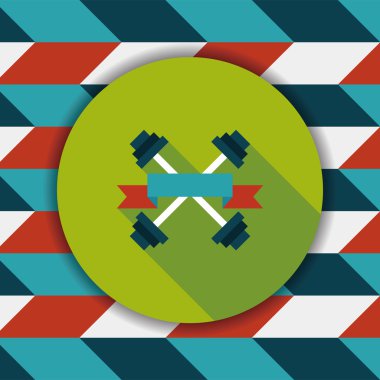 Uzun Gölge, eps10 ile Halter bayrakları düz simgesi