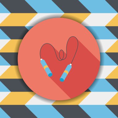 atlama ipi uzun gölge, eps10 düz simgesiyle