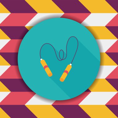 atlama ipi uzun gölge, eps10 düz simgesiyle