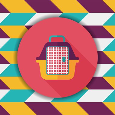 Uzun Gölge, eps10 ile Sevgililer günü cupcake düz simgesi