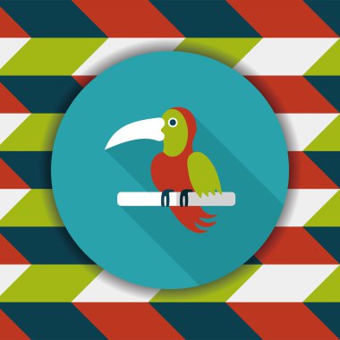 Uzun Gölge, eps10 ile Sevgililer günü cupcake düz simgesi