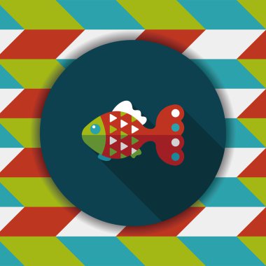 Uzun Gölge, eps10 ile Sevgililer günü cupcake düz simgesi