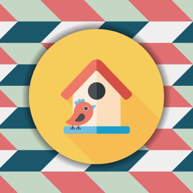 Uzun Gölge, eps10 ile Sevgililer günü cupcake düz simgesi