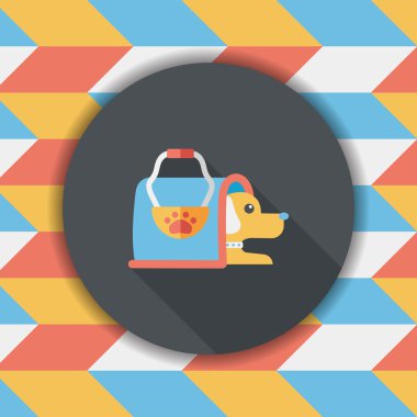 Uzun Gölge, eps10 ile Sevgililer günü cupcake düz simgesi