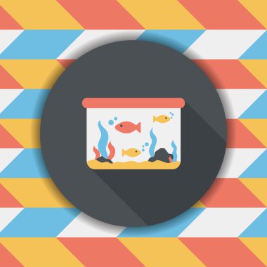 Uzun Gölge, eps10 ile Sevgililer günü cupcake düz simgesi