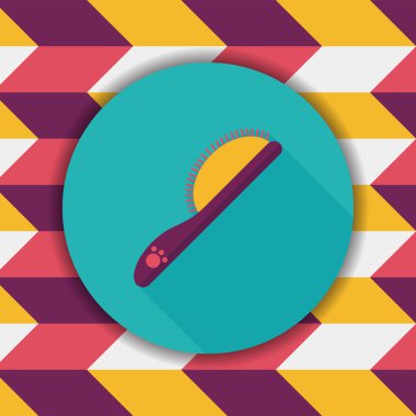 Uzun Gölge, eps10 ile Sevgililer günü cupcake düz simgesi