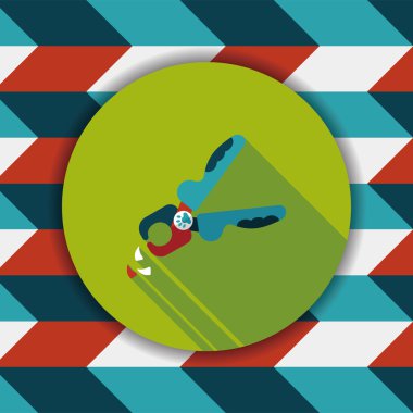 Uzun Gölge, eps10 ile Sevgililer günü cupcake düz simgesi