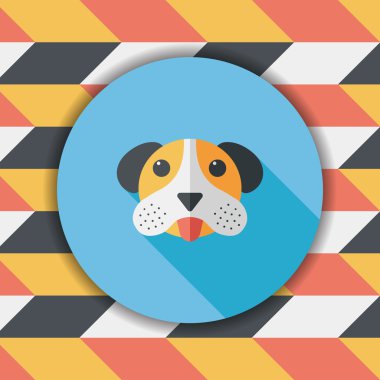 Uzun Gölge, eps10 ile Sevgililer günü cupcake düz simgesi