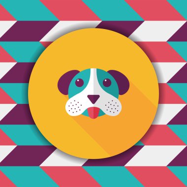 Uzun Gölge, eps10 ile Sevgililer günü cupcake düz simgesi