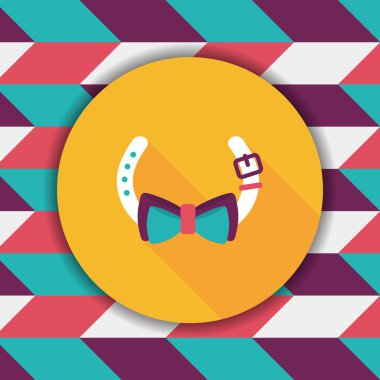 Uzun Gölge, eps10 ile Sevgililer günü cupcake düz simgesi