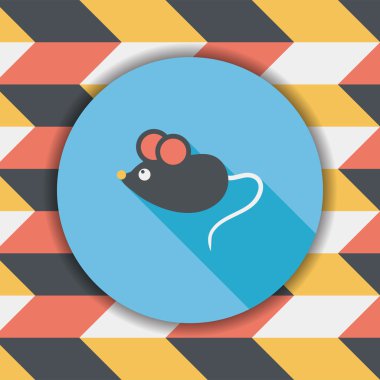 Uzun Gölge, eps10 ile Sevgililer günü cupcake düz simgesi