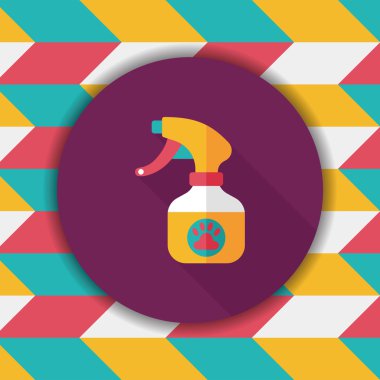 Uzun Gölge, eps10 ile Sevgililer günü cupcake düz simgesi