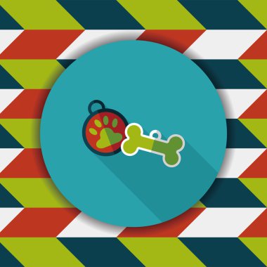 Uzun Gölge, eps10 ile Sevgililer günü cupcake düz simgesi