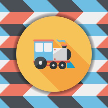 Uzun Gölge, eps10 ile ulaşım tren yassı simgesi