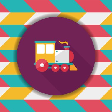 Uzun Gölge, eps10 ile ulaşım tren yassı simgesi