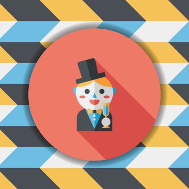 Düğün damat uzun gölge, eps10 düz simgesiyle