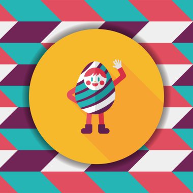 Uzun Gölge, eps10 Paskalya kostüm düz simgesiyle