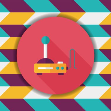 Joystick uzun gölge, eps10 düz simgesiyle