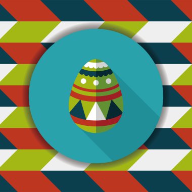 Uzun Gölge, eps10 Paskalya yortusu yumurta düz simgesiyle