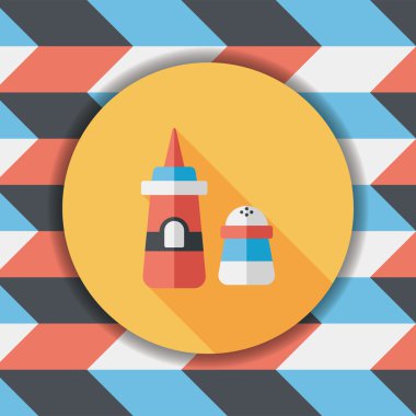 Uzun Gölge, eps10 sos düz simgesiyle