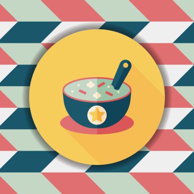 Uzun Gölge, eps10 ile çorba düz simgesi