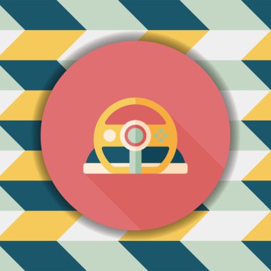 Joystick uzun gölge, eps10 düz simgesiyle