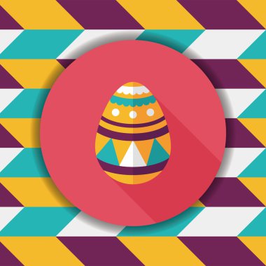 Uzun Gölge, eps10 Paskalya yortusu yumurta düz simgesiyle