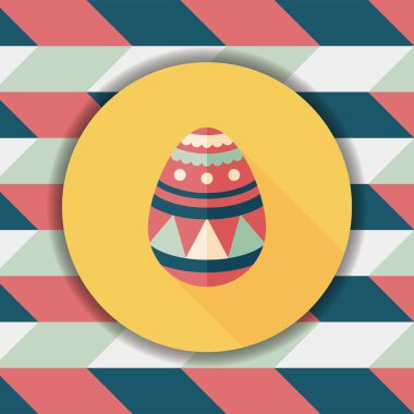 Uzun Gölge, eps10 Paskalya yortusu yumurta düz simgesiyle
