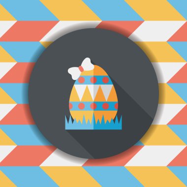 Uzun Gölge, eps10 Paskalya yortusu yumurta düz simgesiyle