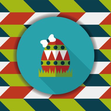 Uzun Gölge, eps10 Paskalya yortusu yumurta düz simgesiyle