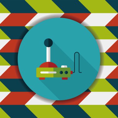 Joystick uzun gölge, eps10 düz simgesiyle